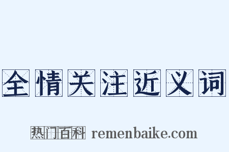 全情关注近义词是什么意思的图片